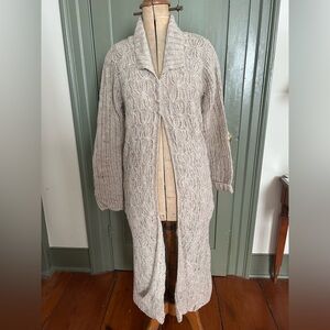Free People Long Wool Knitted Cardigan - Size Medium